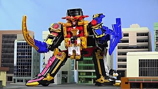 DX Shurikenjin Review Shuriken Sentai Ninninger  Power Rangers Ninja Steel Megazord [upl. by Yeliw]