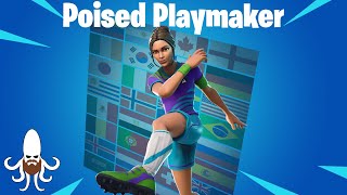 Poised Playmaker  Skin Review amp Gameplay  Fortnite [upl. by Poore]