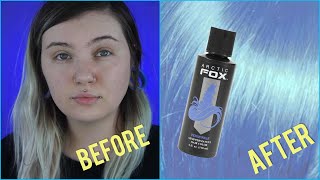 Dying my hair periwinkle by Arctic Fox [upl. by Llennahc]