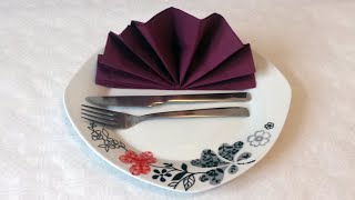 How to do paper napkin folding 05 [upl. by Icram]