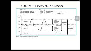 Volume  grafik udara pernapasan tidal residu komplementer suplementer kapasitas total vital [upl. by Lleral922]