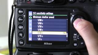 How to set up Auto ISO on the Nikon D700 DSLR Tutorial [upl. by Adnwahs]