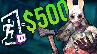 GIFTING 100 SUBS TO TWITCH STREAMERS WHO ESCAPE  Dead By Daylight [upl. by Annerol]