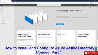 How to Install and Configure Azure Active Directory Connect  Part 1 [upl. by Aina]