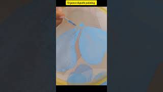 Organza dupatta painting trick  youtubeshorts ytshorts [upl. by Gleda]