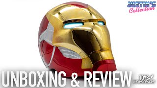 Iron Man MK85 Wearable Helmet Unboxing amp Review  Life Size Prop Replica [upl. by Wightman576]