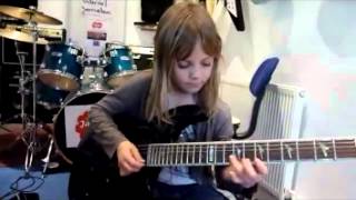 Girl 6 Years Old Best Guitar Playing [upl. by Ateuqahs]