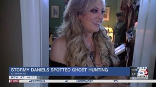 Stormy Daniels spotted ghost hunting in Atchison Kansas [upl. by Truelove]