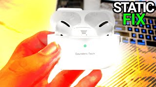 How To FIX AirPods Pro Crackling  Static Noise Sounds 100 FIX [upl. by Yrhcaz485]