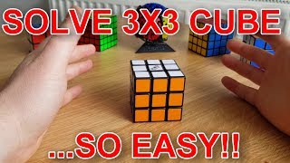 How to solve guide REALLY EASY 3x3 Rubiks Cube basic solve method [upl. by Catt860]