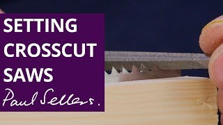 Setting Crosscut Saws  Paul Sellers [upl. by Loux]