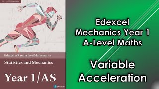 Edexcel A Level Maths Mechanics 1  Variable Acceleration [upl. by Nivag463]