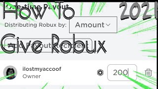 How To Giveaway Robux Using Group Funds In Roblox2021 [upl. by Elisee]