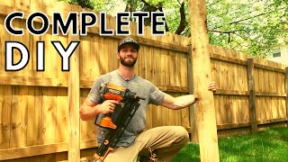 DIY Fence On a Budget [upl. by Eeryt952]