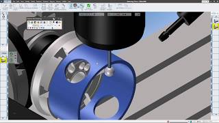 GibbsCAM 13 Automatic 5 axis Deburring [upl. by Sivahc]