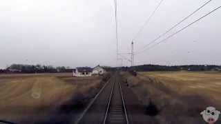 TRAIN DRIVERS VIEW Halden to Oslo [upl. by Acirederf714]