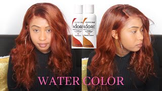 SZA inspired Auburn Copper Hair Water Color Method On Dark Hair [upl. by Valerye626]