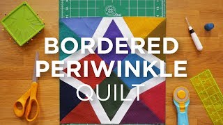 Quilt Snips Mini Tutorial  Bordered Periwinkle [upl. by Elwin]