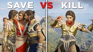 Save vs Kill Kassandra Good and Bad Ending for Alexios  Assassins Creed Odyssey [upl. by Francesco]