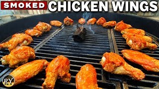 Crispy Chicken Wings Smoked On The Weber Kettle [upl. by Corsetti]