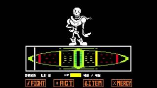 Undertale Papyrus Fight Genocide Run [upl. by Uriel200]