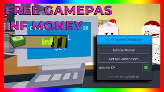 ROBLOX SUPERMARKET SIMULATOR INFINITE MONEY FREE GAMEPASS [upl. by Croydon]