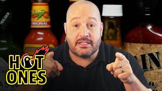 Kevin James Forgets Who He Is While Eating Spicy Wings  Hot Ones [upl. by Ehrlich]