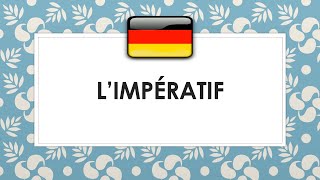 Limpératif en allemand emplois et conjugaison [upl. by Eisdnyl]