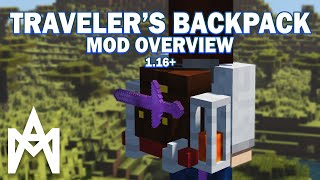 Minecraft  Travelers Backpack Mod Overview 116118 [upl. by Dombrowski]