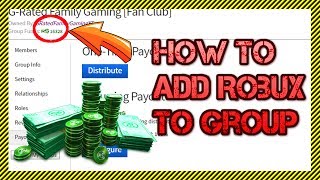 How To Add Funds To Your Roblox Group  Add ROBUX to Group Funds and Giving Robux To Group Members [upl. by Lupien]