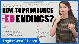 t d or id  Past Tense ED verb endings  English Pronunciation [upl. by Saretta]