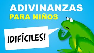 Las 10 mejores adivinanzas para niños DIFÍCILES [upl. by Raycher]