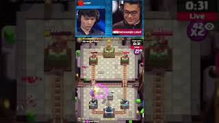 Mohamed light vs Lciop Game 2CRL 2024 Day 1 clashroyale [upl. by Annawak30]