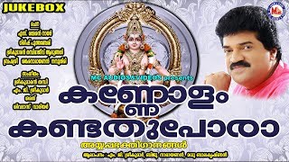 കണ്ണോളം കണ്ടത് പോരാ  Kannolam Kandathu Pora  MG Sreekumar Ayyappa Devotional Songs  Hindu Songs [upl. by Kassi567]