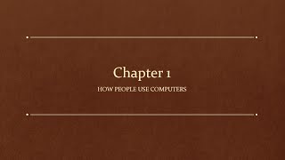 Chapter 1  IT Fundamentals FC0U61 How People Use Computers [upl. by Purity]