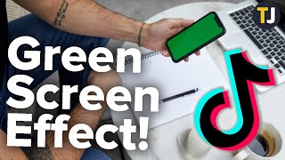 Adding Pictures to Your Background in TikTok Green Screen Effect [upl. by Carmita259]