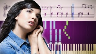 DERNIÈRE DANSE Indila  Piano Tutorial  SHEETS [upl. by Kumagai]