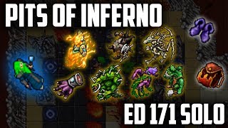 ED 171 PITS OF INFERNO QUEST SOLO  TIBIA [upl. by Cross76]