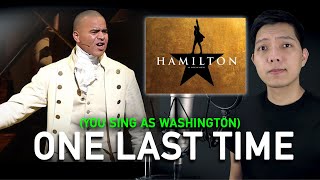 One Last Time Hamilton Part Only  Karaoke  Hamilton [upl. by Kerry514]