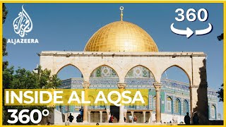 Al Aqsa 360° tour of Jerusalems holiest mosque [upl. by Elyrad252]