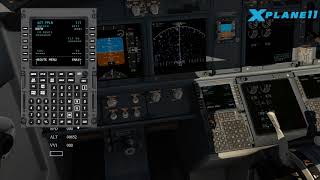 XPlane 11 Newbie 3 minute tutorial  How to load a flight plan using FMS file in default FMC [upl. by Rosette42]