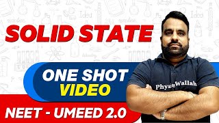 SOLID STATE in 1 Shot  All Concepts Tricks amp PYQs  NEET Crash Course  UMEED 20 [upl. by Akenna145]