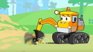 Bagger Kinderfilm  Super Spielplatz  Cartoon für Kinder  Vroom Vroom [upl. by Oetsira812]