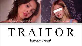 KARAOKE DUET traitor  Olivia Rodrigo [upl. by Nij213]