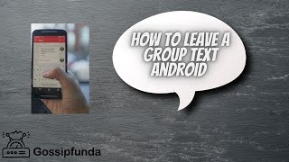 How to leave a group text android [upl. by Ahtaela]