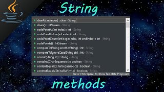 Java String methods 💬 [upl. by Mensch]