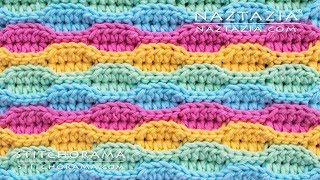 HOW to CROCHET WAVE STITCH  Stitchorama by Naztazia [upl. by Aleira]