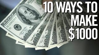 10 WAYS TO MAKE 1000 🤑 How To Make Money At Any Age [upl. by Aissatsan163]