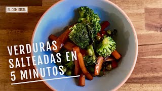 Verduras salteadas en cinco minutos EL COMIDISTA [upl. by Hnid913]