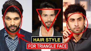 Best Hairstyles For Triangle Face Shape  Best Hairstyles For Triangle Faces Men [upl. by Ahcire]